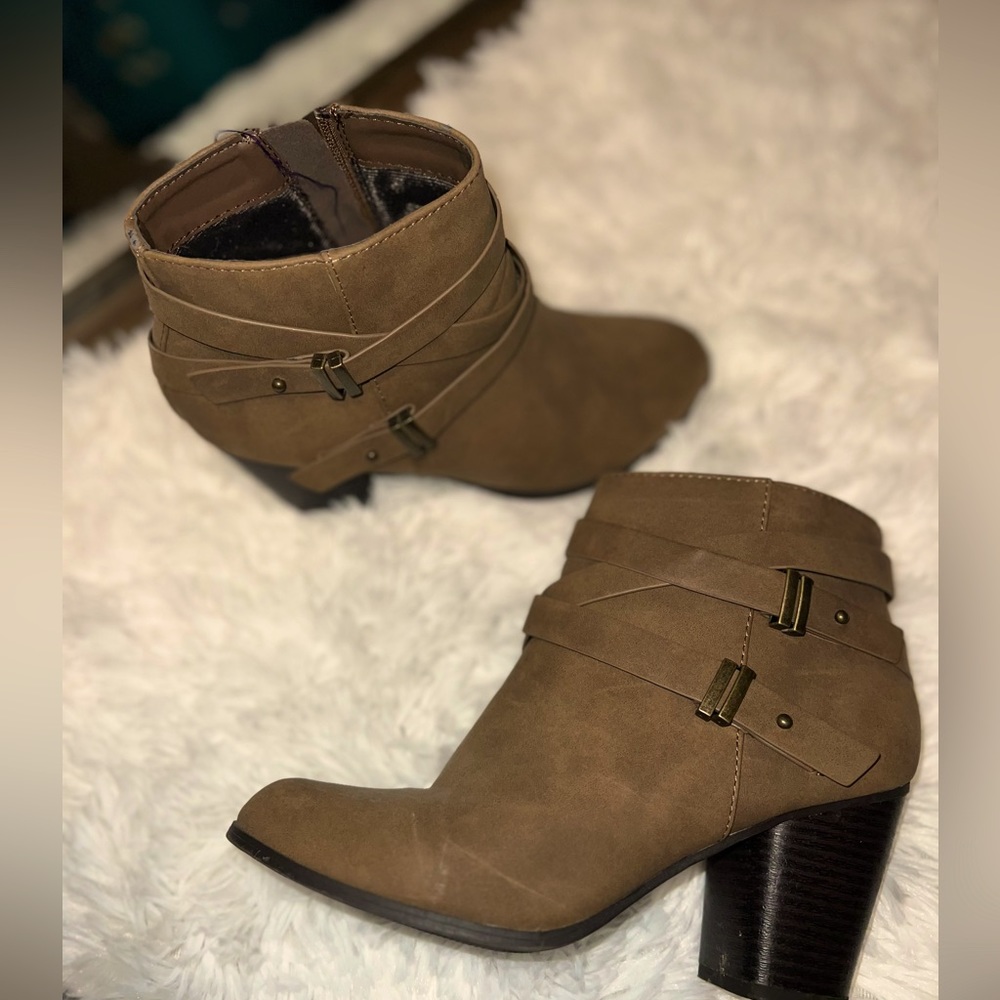 Brown booties